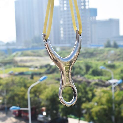 【店铺热销】金属36反曲君王弹弓传统单卡圆皮筋弹弓精准耐用