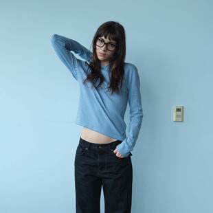 韩国正品 lowclassic  1032603  棉 条纹/纯色连帽套头衫