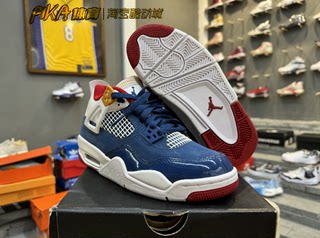 Air Jordan 4 AJ4 麂皮 法国蓝 耐磨复古休闲鞋 DR6952-400 JS