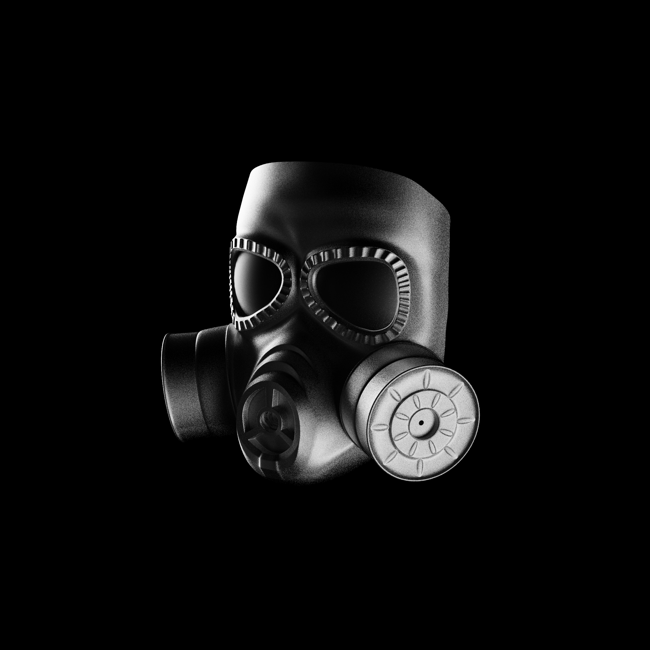 防毒面具3D模型设计素材 面罩 防毒 犀牛产品设计 rhino 渲染