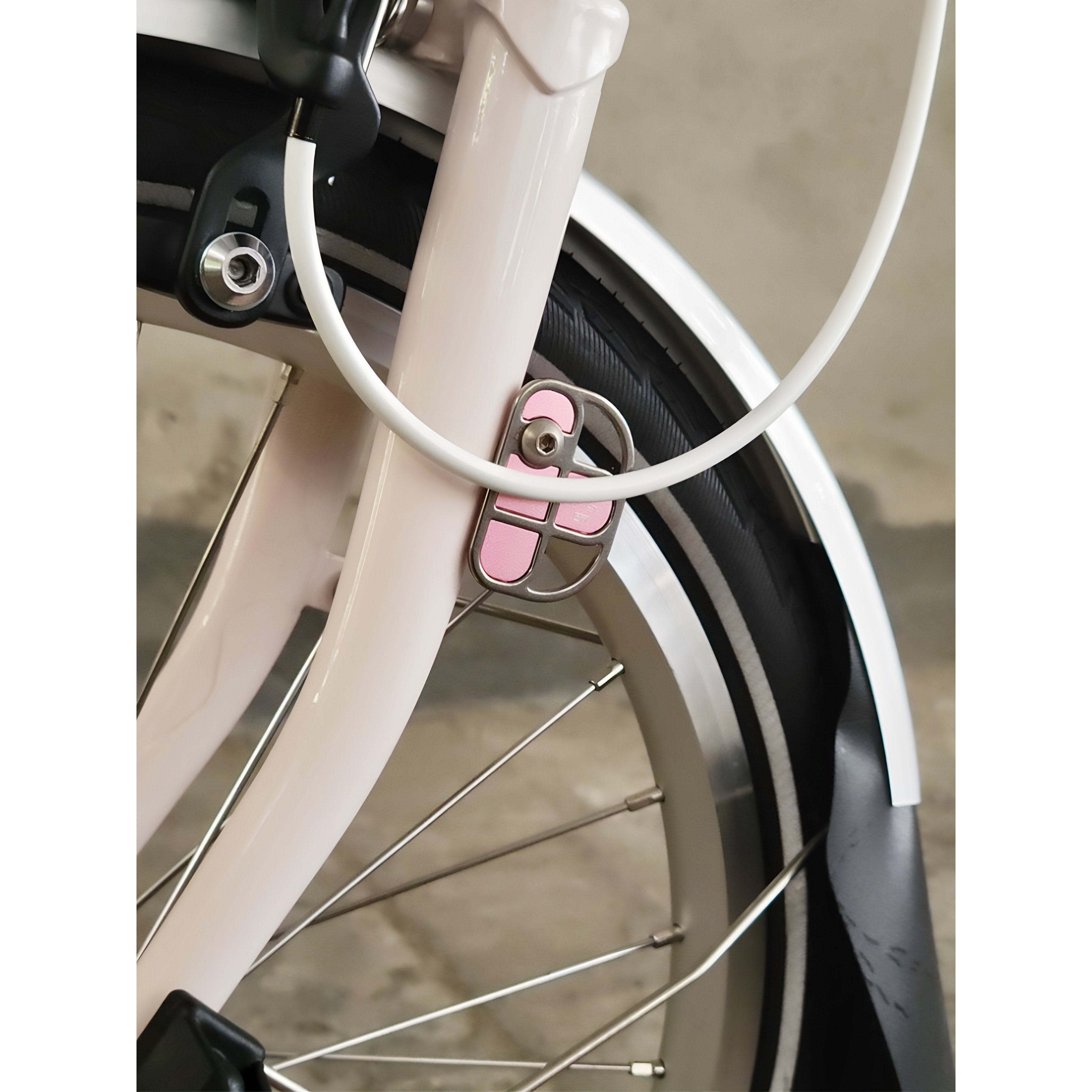 HH适用小布折叠自行车配件改装DT系列前叉挡线板防刮