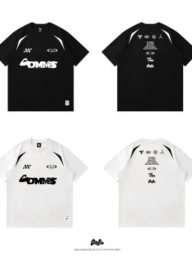 DMMS 23A/W 赛车风格 速干运动 HOAN DINO 同款 Popping 短袖T恤