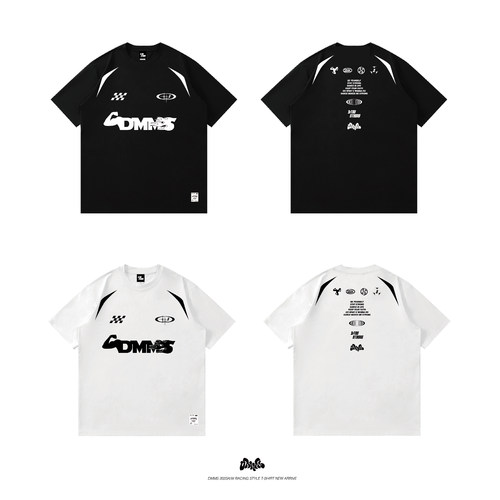 DMMS 23A/W 赛车风格 速干运动 HOAN DINO 同款 Popping 短袖T恤