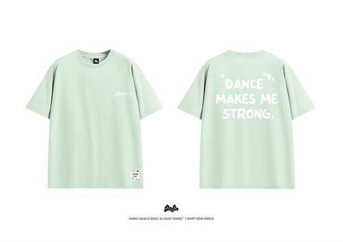 DMMS 2024S/S 薄荷T恤 速干 防臭抗菌 凉感 经典字母标语 短袖