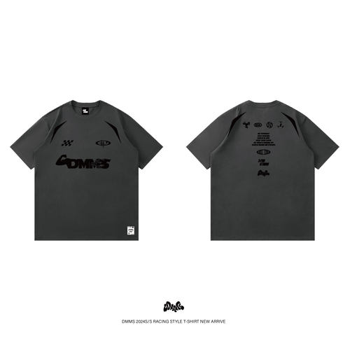 DMMS 2024S/S 赛车风格 户外 运动 Popping 速干T恤 特别款 灰色