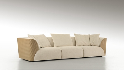 宫主家具定制特级牛皮羽绒沙发转角沙发三人沙发宾利款