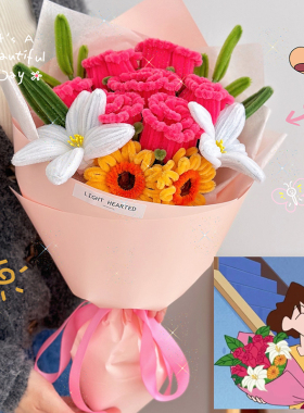 广志送给美伢的花同款创意成品花束扭扭棒玫瑰圣诞情人节日礼物