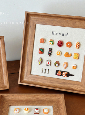 微缩食玩面包贴画相框摆件软装diy材料包创意生日情人圣诞节礼物