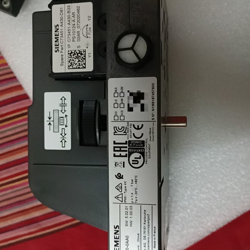 西门子定位器两台,一台5015,还有一台5020,试机结束就