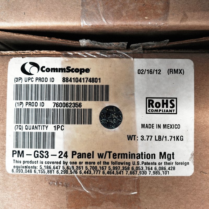 议价,全新正品康普Commscope六类配线架,型号是PM-GS3,维修