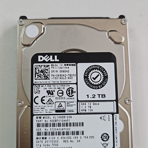 议价，Dell戴尔 089D42 1.2T 2.5寸 SAS服务器，维修