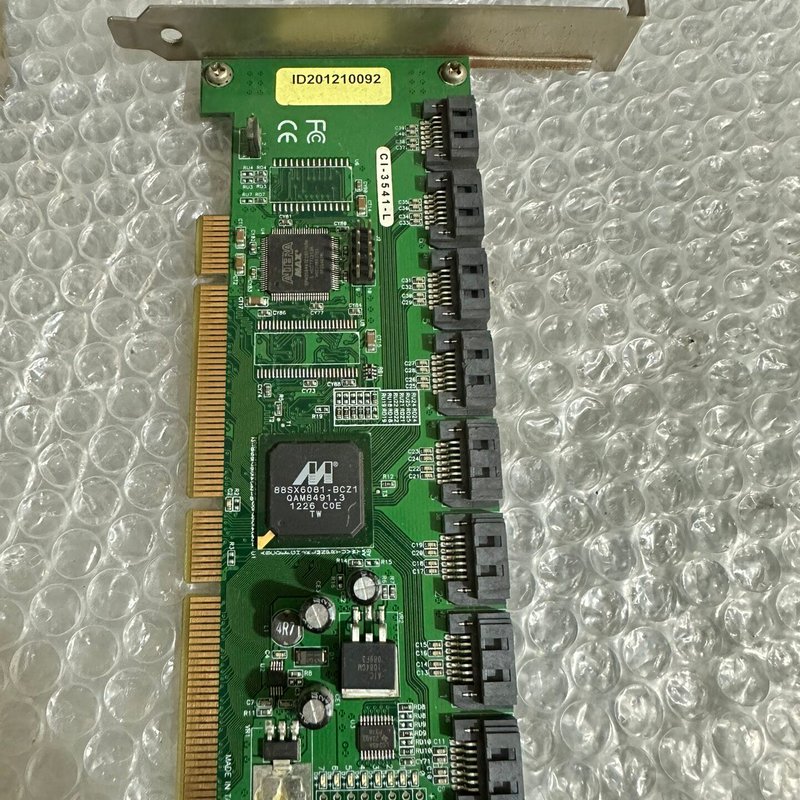 议价PCI 硬盘阵列卡,型号 CI-354-L,功能完好,适合组维修