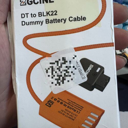 ZGCINE影能DT-BLK22假电池，D-TAP转BLK