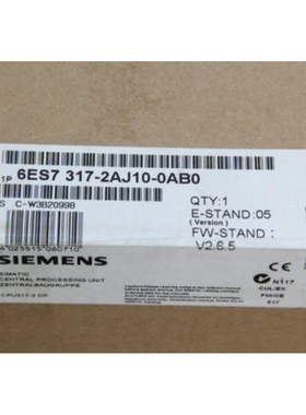 6ES7317-2AJ10-0AB0西门子S7 CPU 317中央处理器6ES73172AJ100AB0