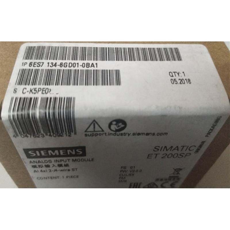 6ES71346GD010BA1西门子ET200SP模拟输入模块6ES7134-6GD01-0BA1