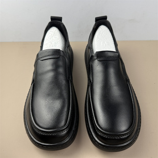 一脚蹬鞋 撤柜头层牛皮男新款 低帮休闲男士 子男鞋 子 真皮透气潮流鞋