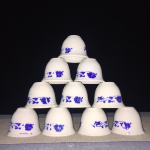 景德镇陶瓷青花酒杯酒盅烈酒杯小白酒祭祀杯杯一口杯云吞杯舞蹈杯