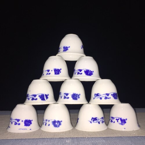 景德镇陶瓷青花酒盅祭祀一口杯