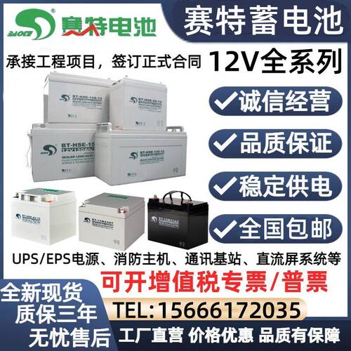 赛特蓄电池BT-12V24AH738