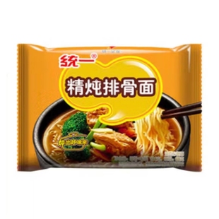 临期特价统一精炖排骨面99g袋装方便面开水冲泡速食面条