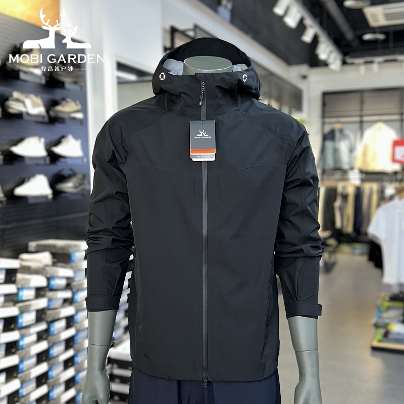 牧高笛2024新款男士三层冲锋衣