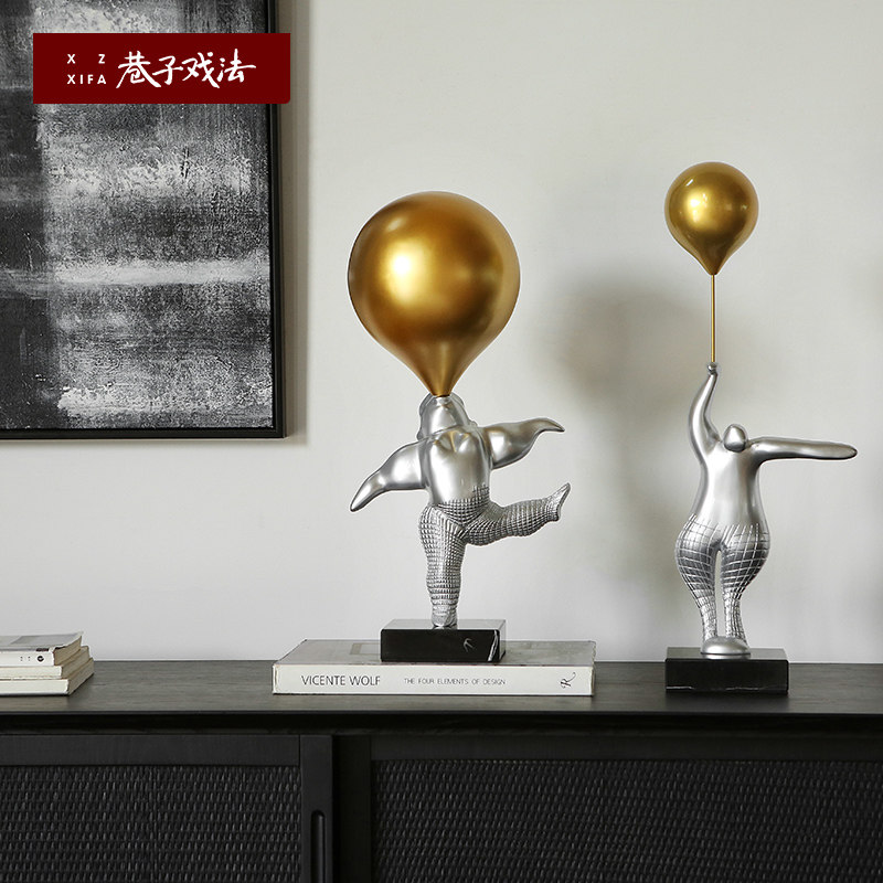 골목 트릭 현대적인 조명 럭셔리 인터넷 연예인 거실 기술 감각 치유 기능 창의적 귀여운 수지 작은 장식품