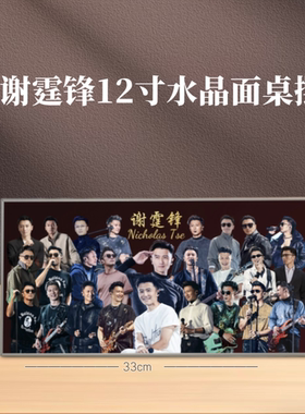 谢霆锋演唱会周边同款12寸水晶面相框桌面摆件摆台送礼物纪念收藏