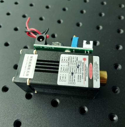 蓝色激光灯可调功率405 450nm 50mW紫光镭射模组 12V TTL调制定位