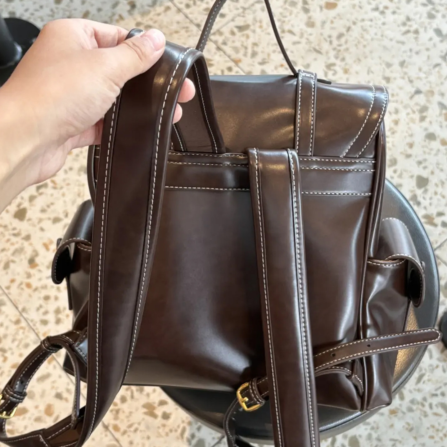 迪士尼双肩包女生背包学院英伦风书包通勤大容量女士生日礼物包包