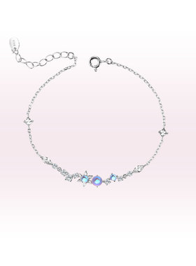 迪士尼925银甜美星星手链礼物