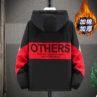 春秋冬季12男孩羽绒棉服13初中学生14加厚外套15岁青少年大童棉衣