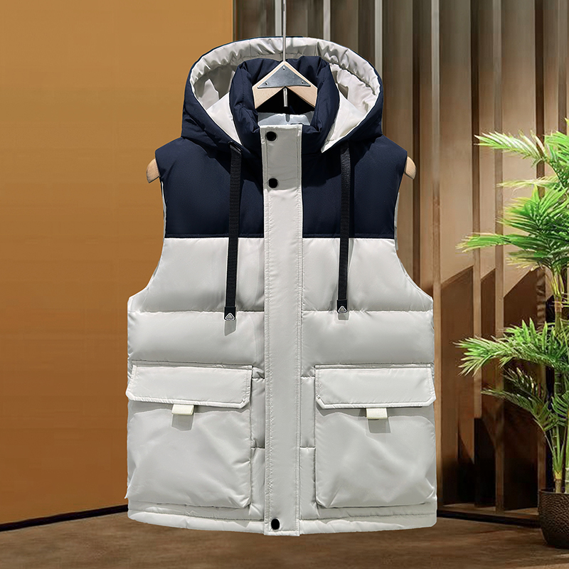 青少年羽绒棉马甲男孩大童背心