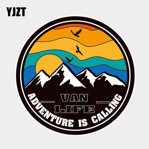 YJZT 保险杠车贴划痕遮挡ADVENTURE IS 创意英文个性汽车装饰贴纸