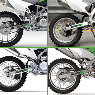 越野摩托车反光贴纸适用川崎KLX300 KLX230 KLX450 KLX110R贴花