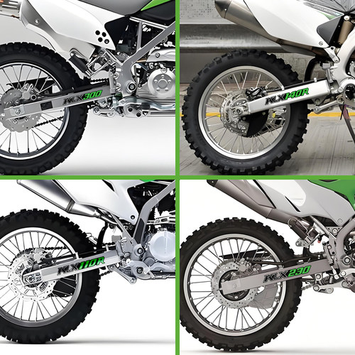 越野摩托车反光贴纸适用川崎KLX300 KLX230 KLX450 KLX110R贴花