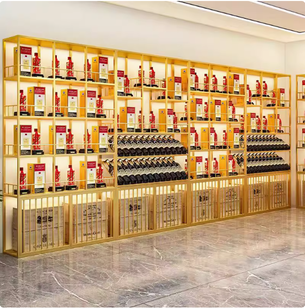 铁艺定制商用酒柜酒架酒吧红酒斜放架靠墙落地烟酒店酒展示架