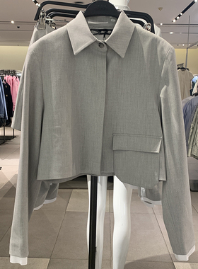 ZR24年春季新品女装带补丁口袋短款运动夹克外套1608135 811