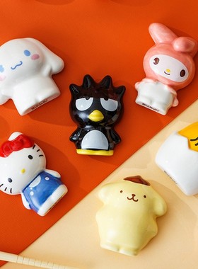 陶瓷卡通立体筷子架托日式家用桌面放筷子架可爱支架托