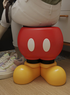 米奇落地摆件换鞋凳入户家用门口客厅卧室家居装饰品创意新家礼物