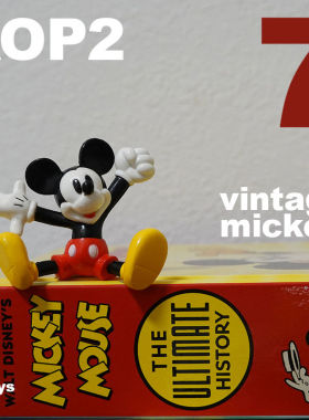 米奇开关贴摆件创意桌面米老鼠手办公仔玩具摆设客厅装饰品小礼物