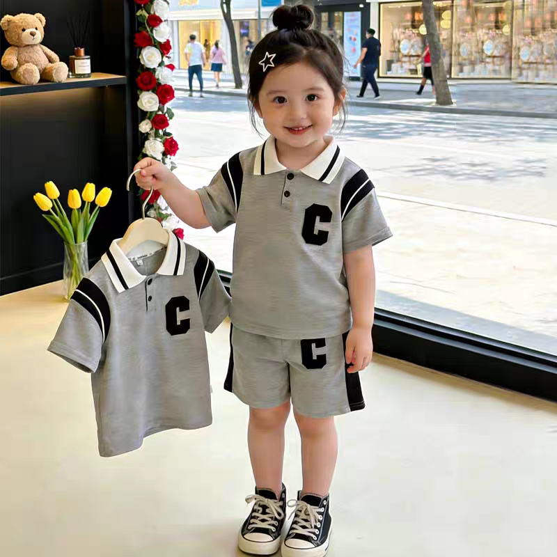 男女童POLO领套装学院风20儿童POLO衫