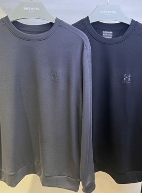 兄华98832男士舒服外搭秋冬羊毛圆领保暖内衣简约休闲上衣98831A