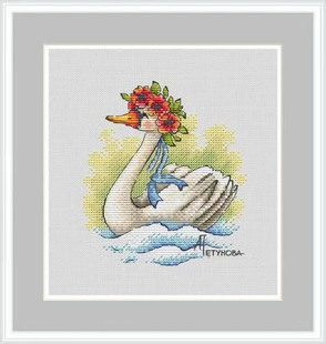 刘年锦绣 正品DMC线R线十字绣自配套件 非印花 雅罗斯拉夫纳天鹅