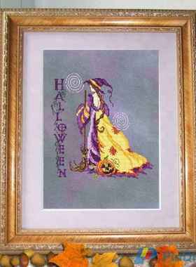 刘年锦绣正品DMC线R线十字绣非印花DL38万圣节混线版