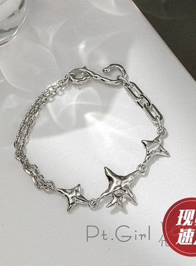 不撞款手链铜甜酷锆石无性别