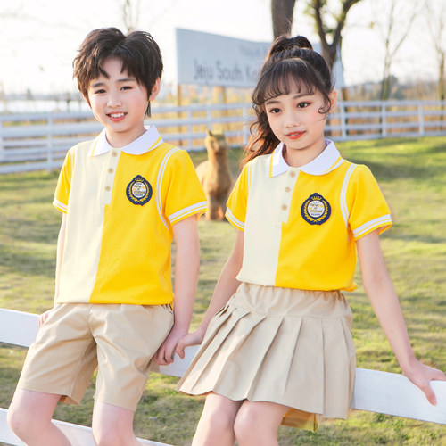 学院风夏季短袖纯棉校园服演出服