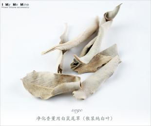 美国加州进口白鼠尾草散装纯叶子水晶空间空气净化香薰料驱虫sage