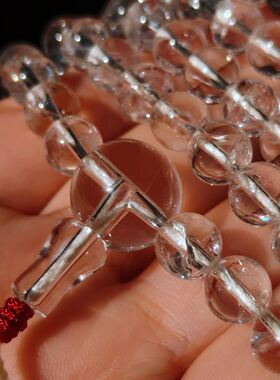 喜马拉雅白水晶念珠手链