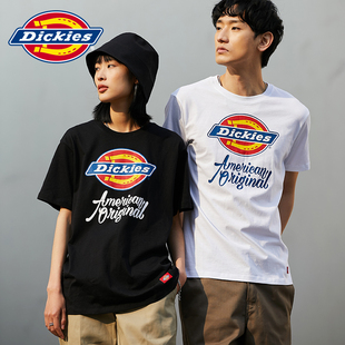 Dickies短袖 字母印花潮牌休闲透气全棉上衣女情侣 T恤男春夏新品