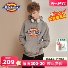 Dickies连帽卫衣春秋款 男女LOGO印花情侣全棉毛圈布慵懒上衣7060